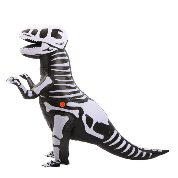 6541  Skeleton Ribs Dinosaur Inflatable Costume For kid Blow up Fancy Dress Costume for Child Halloween Cosplay Party Christmas #JL07-FZ1750S - Image 3