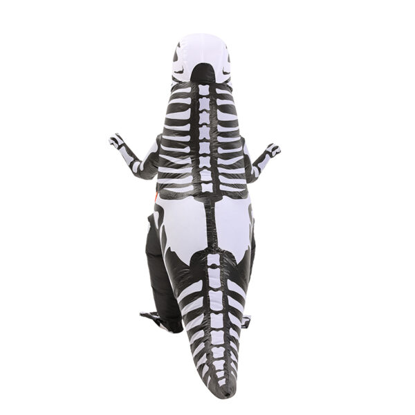 6541  Skeleton Ribs Dinosaur Inflatable Costume For kid Blow up Fancy Dress Costume for Child Halloween Cosplay Party Christmas #JL07-FZ1750S - Image 4