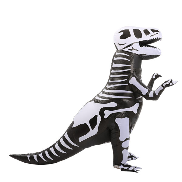 6541  Skeleton Ribs Dinosaur Inflatable Costume For kid Blow up Fancy Dress Costume for Child Halloween Cosplay Party Christmas #JL07-FZ1750S - Image 5