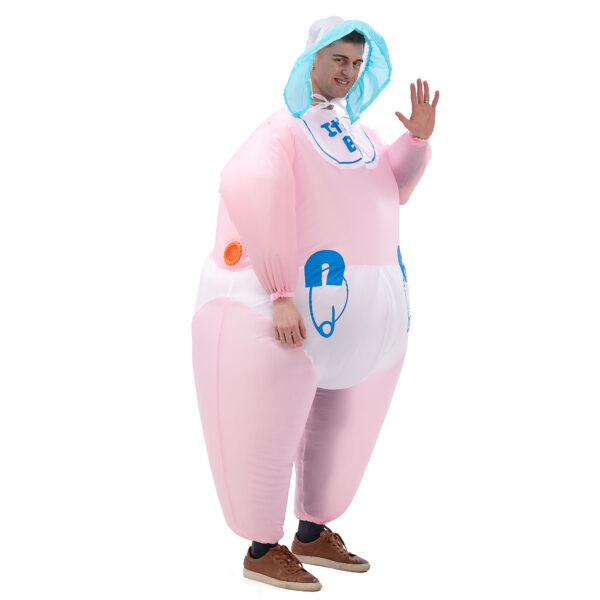 6541  Men's Inflatable Costume Boys Giant Blow up Party Halloween Christmas Child Baby Cosplay, Adult Size #JL07-FZ1537 - Image 3
