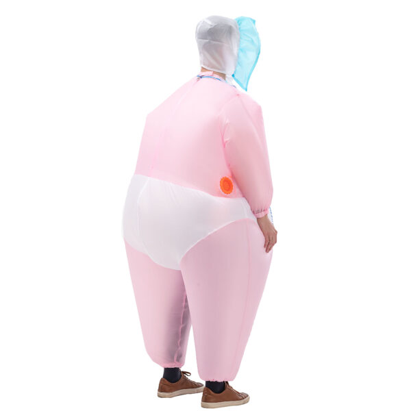 6541  Men's Inflatable Costume Boys Giant Blow up Party Halloween Christmas Child Baby Cosplay, Adult Size #JL07-FZ1537 - Image 4