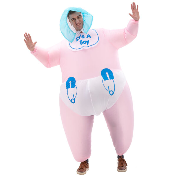6541  Men's Inflatable Costume Boys Giant Blow up Party Halloween Christmas Child Baby Cosplay, Adult Size #JL07-FZ1537