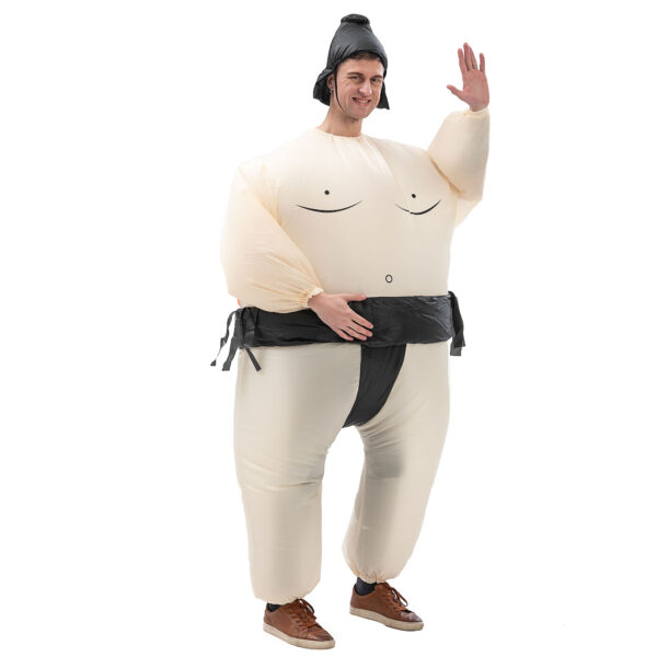 6541  Sumo Inflatable Costume for Boys Wrestler Blow up Jumpsuit Fancy Dress Wrestling Suit for Party Halloween Christmas Cosplay #JL07-FZ1519D/FZ1519/FZ1519C - Image 6