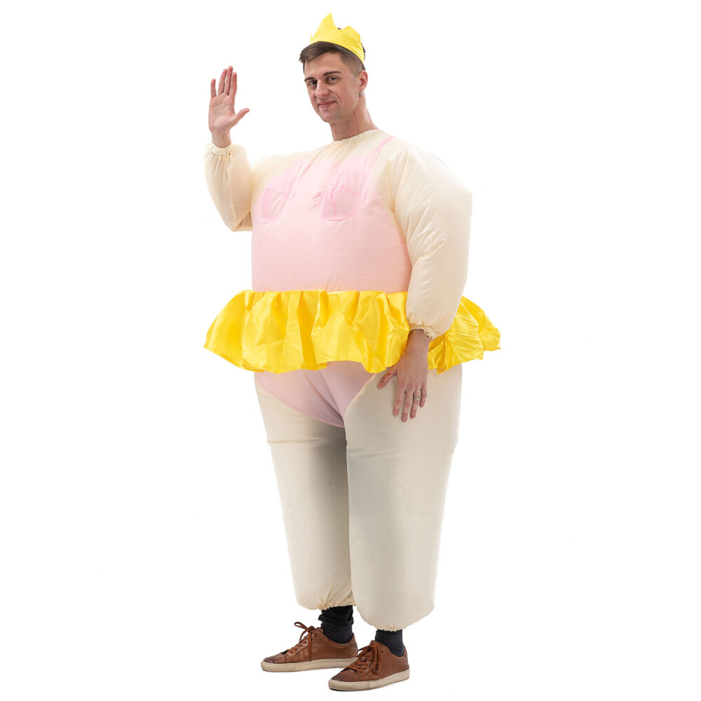 6541  Inflatable Costume Ballet Game Cloth Adult Funny Blow up Suit Halloween Men's Costume Purple Cosplay, Plus Size #JL07-FZ1544A/FZ1544 - Image 6