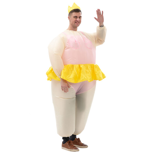 6541  Inflatable Costume Ballet Game Cloth Adult Funny Blow up Suit Halloween Men's Costume Purple Cosplay, Plus Size #JL07-FZ1544A/FZ1544 - Image 7