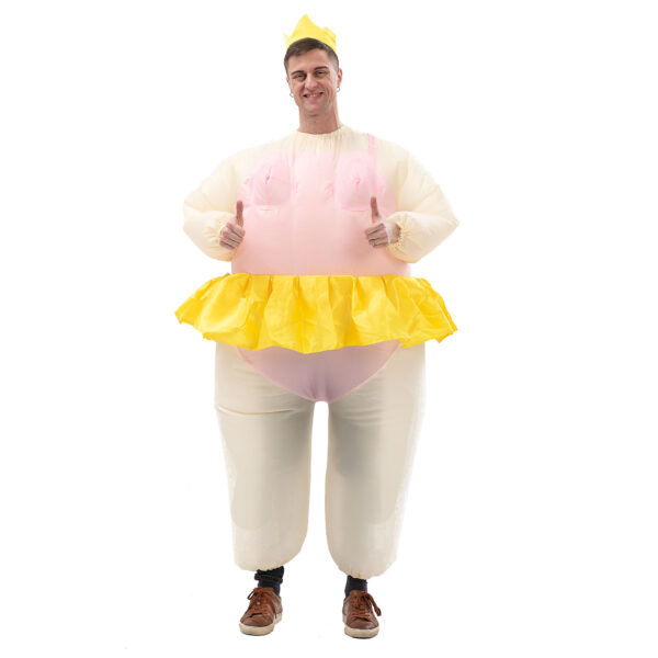 6541  Inflatable Costume Ballet Game Cloth Adult Funny Blow up Suit Halloween Men's Costume Purple Cosplay, Plus Size #JL07-FZ1544A/FZ1544 - Image 10