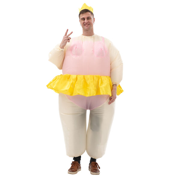 6541  Inflatable Costume Ballet Game Cloth Adult Funny Blow up Suit Halloween Men's Costume Purple Cosplay, Plus Size #JL07-FZ1544A/FZ1544 - Image 11