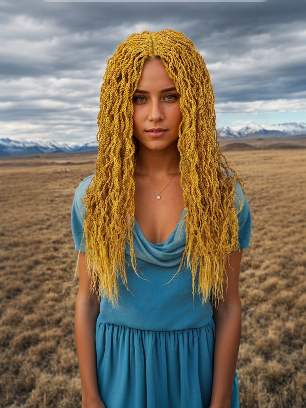 6541  Twist Box Braided Wigs for 5x1 Lace Front Wigs 28 Inch Bob Glueless Synthetic Mini Box Braided Wigs #JL01-588-1/588-2/588-613/588-HONEY - Image 4