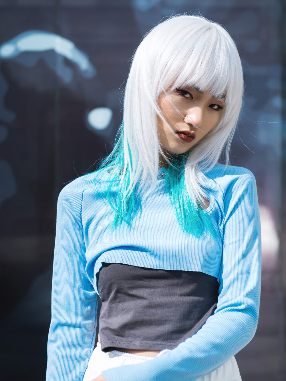 6541  Long Wigs for Women, Wigs with Bangs Layered Shoulder Length Synthetic Wig(24 inch) #JL01-SUE-2-1B/SUE-2-6/SUE-2-SLV/TEAL - Image 16