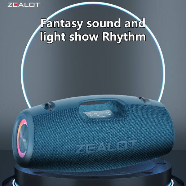 ZEALOT S78 100W Wireless Speaker: Portable Outdoor IPX5 Waterproof Bluetooth Subwoofer with Dual Pairing, 24000mAh Battery for 36-Hour Playtime #JL07-ZEALOT S78 HEI/ZEALOT S78 LAN - Image 15