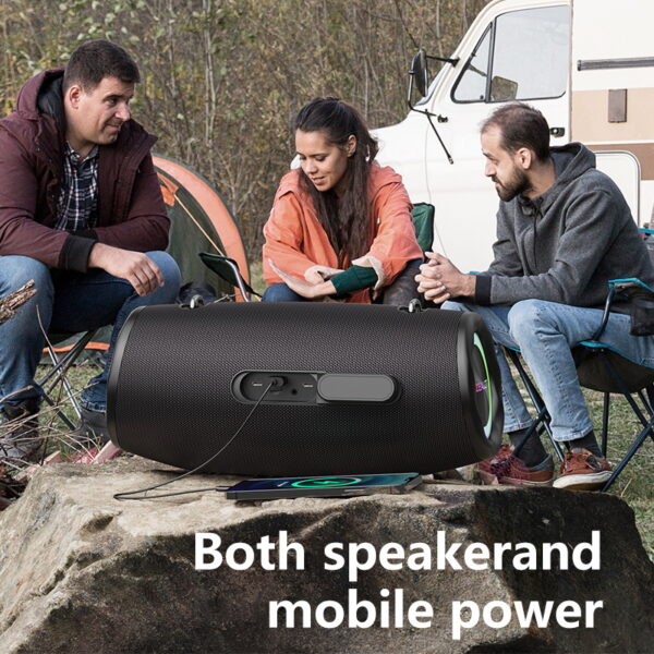 ZEALOT S87 80W Wireless Speakers - Waterproof IPX5, 24H Playtime, Dual Pairing, Portable for Outdoor, Camping, Home Entertainment #JL07-ZEALOT S87 HEI - Image 8