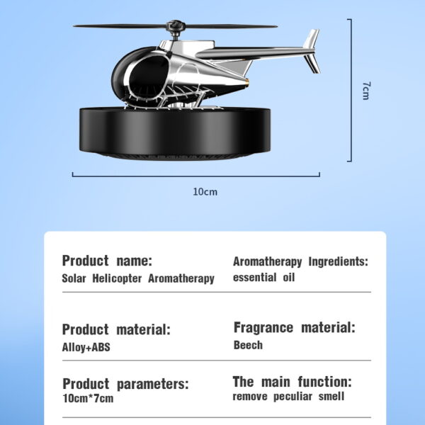 6541  Solar helicopter aromatherapy machine #JL07-LA000449-01/LA000449-02/LA000449-03 - Image 2