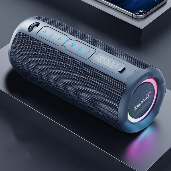 ZEALOT S49pro 20W Wireless Speakers, Outdoor Portable Waterproof IPX 5 Subwoofer Speaker,Dual Pairing.  Fast Charging 3000MAh Battery,16 Hours Playtime Loud Stereo, Booming Bass,Charging Cable - Image 10