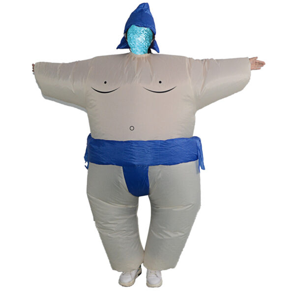 6541  Sumo Inflatable Costume for Boys Wrestler Blow up Jumpsuit Fancy Dress Wrestling Suit for Party Halloween Christmas Cosplay #JL07-FZ1519D/FZ1519/FZ1519C