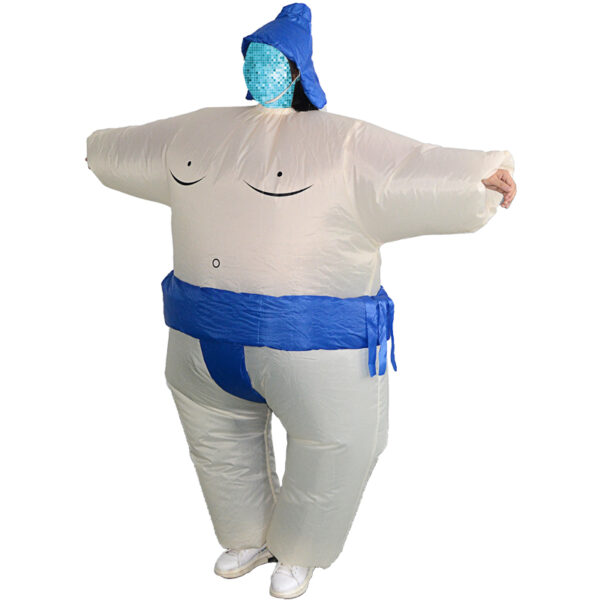 6541  Sumo Inflatable Costume for Boys Wrestler Blow up Jumpsuit Fancy Dress Wrestling Suit for Party Halloween Christmas Cosplay #JL07-FZ1519D/FZ1519/FZ1519C - Image 3