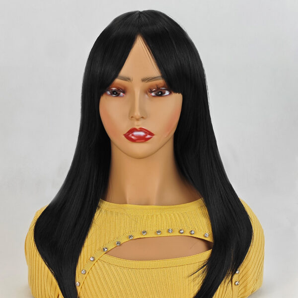 6541  Long Wigs for Women, Wigs with Bangs Layered Shoulder Length Synthetic Wig(24 inch) #JL01-SUE-2-1B/SUE-2-6/SUE-2-SLV/TEAL - Image 14