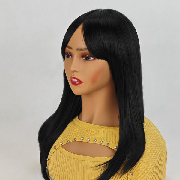 6541  Long Wigs for Women, Wigs with Bangs Layered Shoulder Length Synthetic Wig(24 inch) #JL01-SUE-2-1B/SUE-2-6/SUE-2-SLV/TEAL - Image 8