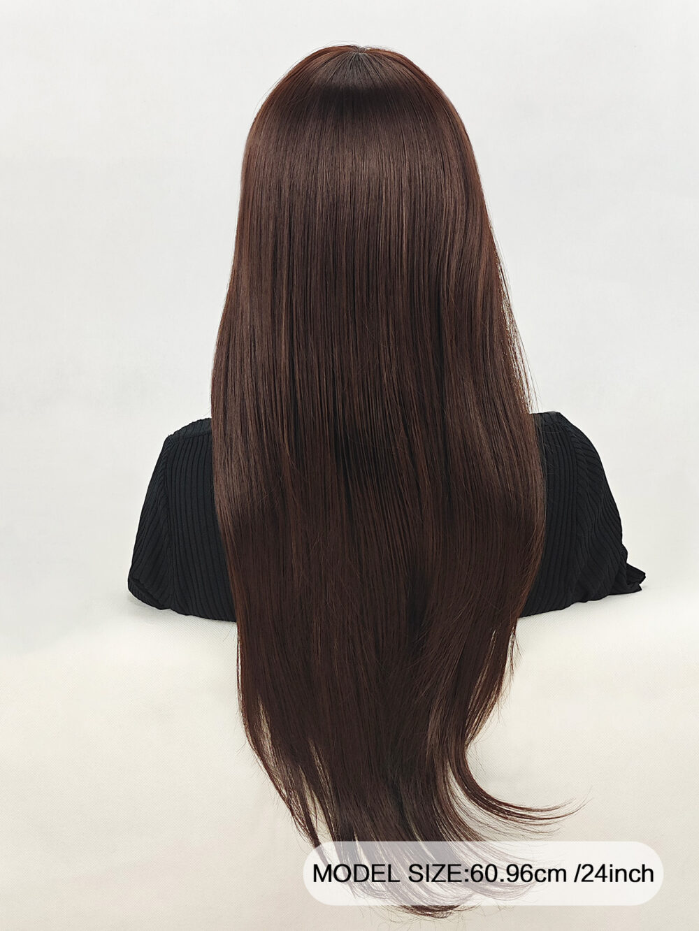 6541  Natural Wigs，Long Straight Wig with Bangs Hair Wigs ，Heat Resistant Synthetic Womens Wig，for Daily Party Use（24 Inch） #JL01-SUE-5-1B/SUE-5-6H - Image 13