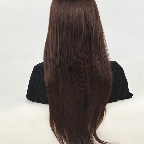 6541  Natural Wigs，Long Straight Wig with Bangs Hair Wigs ，Heat Resistant Synthetic Womens Wig，for Daily Party Use（24 Inch） #JL01-SUE-5-1B/SUE-5-6H - Image 13