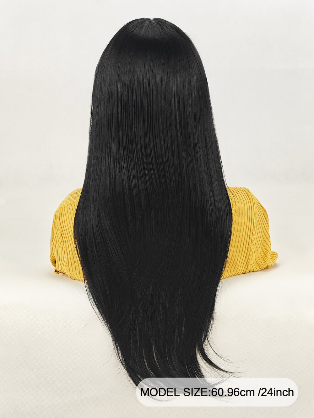 6541  Natural Wigs，Long Straight Wig with Bangs Hair Wigs ，Heat Resistant Synthetic Womens Wig，for Daily Party Use（24 Inch） #JL01-SUE-5-1B/SUE-5-6H - Image 11