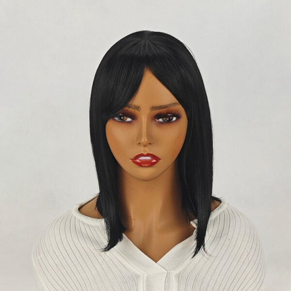 6541  Shoulder-Length Layered Wigs With  -14 Inch-Wavy Wigs, Heat Resistant Synthetic Hair Replacement Wigs #SUE-6-1B/SUE-6-6H - Image 7