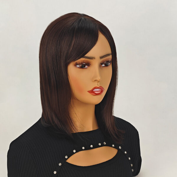 6541  Shoulder-Length Layered Wigs With  -14 Inch-Wavy Wigs, Heat Resistant Synthetic Hair Replacement Wigs #SUE-6-1B/SUE-6-6H - Image 9