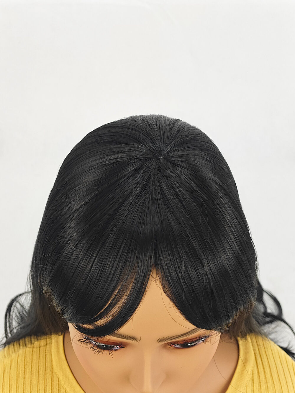 6541  Medium-length wavy straight hair fully machine-made wig，26 inches Heat-resistant fiber high-temperature silk wig，dyeable and soupable bangs synthetic wig #JL01-SUE-14-1B/SUE-14-6H - Image 9