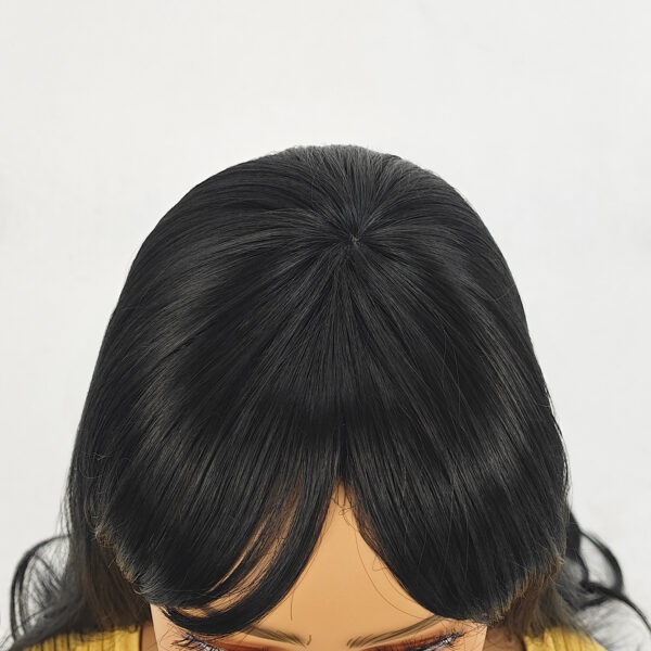 6541  Medium-length wavy straight hair fully machine-made wig，26 inches Heat-resistant fiber high-temperature silk wig，dyeable and soupable bangs synthetic wig #JL01-SUE-14-1B/SUE-14-6H - Image 9
