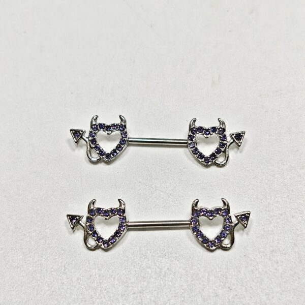 6541  9 pairs of purple nipple rings for everyday wear and special occasions to enhance your image #JL01-BEGS11 - Image 12