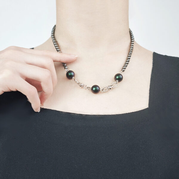 6541  Exquisite Luster Crystal Pearl Necklace #JL01-JYJ111629 - Image 5
