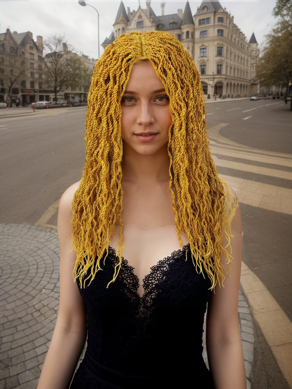 6541  Twist Box Braided Wigs for 5x1 Lace Front Wigs 28 Inch Bob Glueless Synthetic Mini Box Braided Wigs #JL01-588-1/588-2/588-613/588-HONEY - Image 5