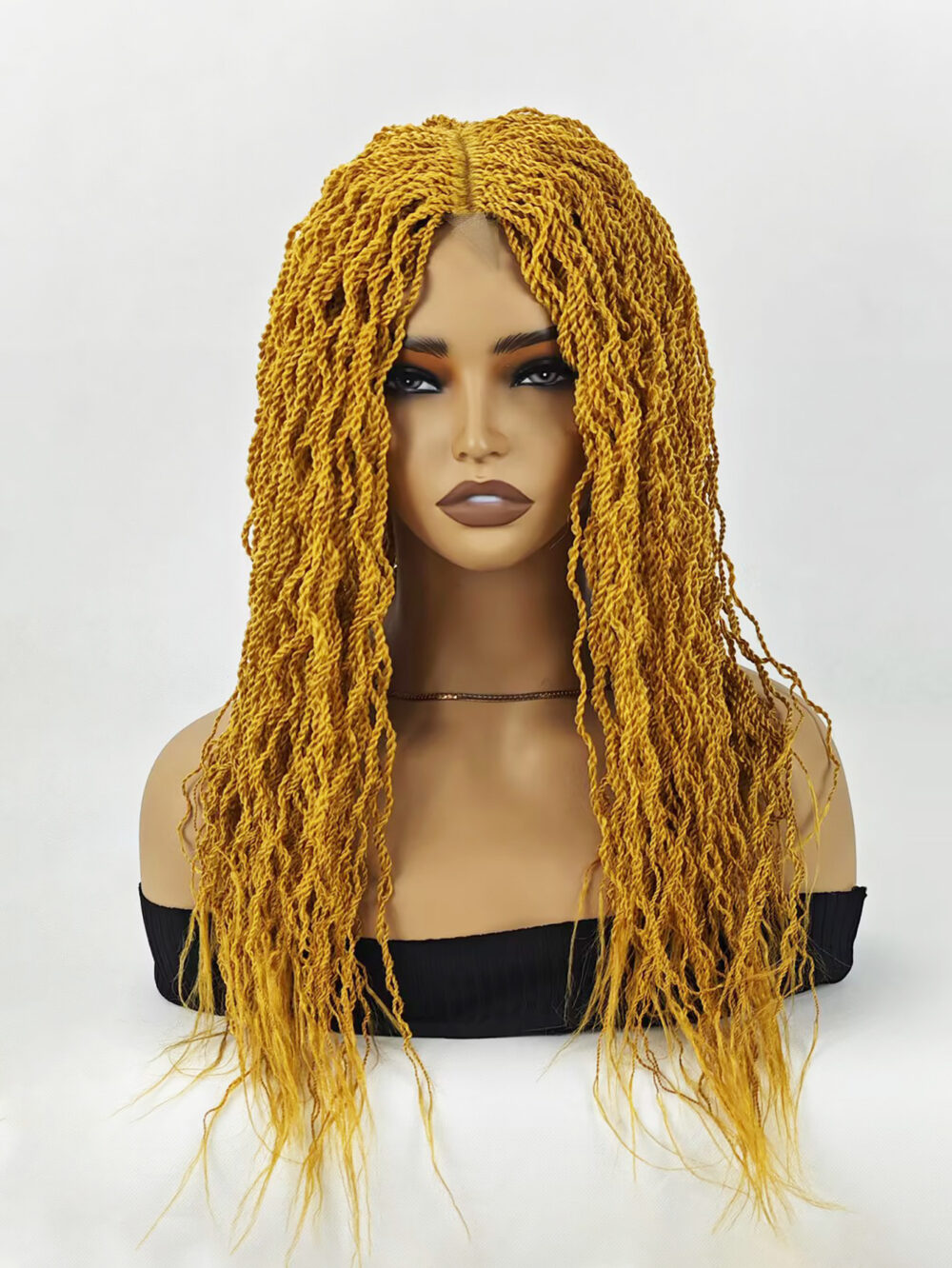 6541  Twist Box Braided Wigs for 5x1 Lace Front Wigs 28 Inch Bob Glueless Synthetic Mini Box Braided Wigs #JL01-588-1/588-2/588-613/588-HONEY - Image 21