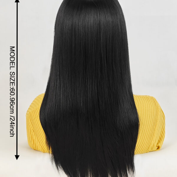 6541  Long Wigs for Women, Wigs with Bangs Layered Shoulder Length Synthetic Wig(24 inch) #JL01-SUE-2-1B/SUE-2-6/SUE-2-SLV/TEAL - Image 4