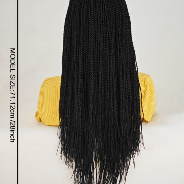 6541  Braid Wig - 28 Inches Synthetic Hand Braided Wig #JL01-539-1/539-1B/539-27/539-613/539-99J - Image 6