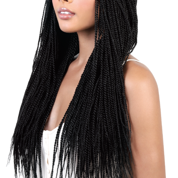 6541  Braid Wig - 28 Inches Synthetic Hand Braided Wig #JL01-539-1/539-1B/539-27/539-613/539-99J
