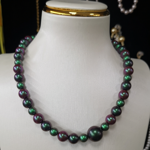 6541  Exquisite Luster Crystal Pearl Necklace #JL01-JYJ111630-18/JYJ111630-16.5