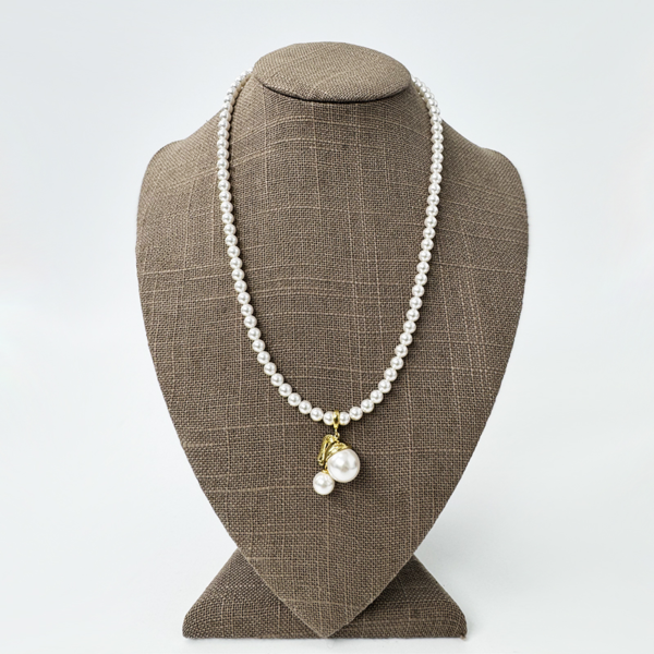 6541  Exquisite Luster Crystal Pearl Necklace #JL01-JYJ111631 - Image 6