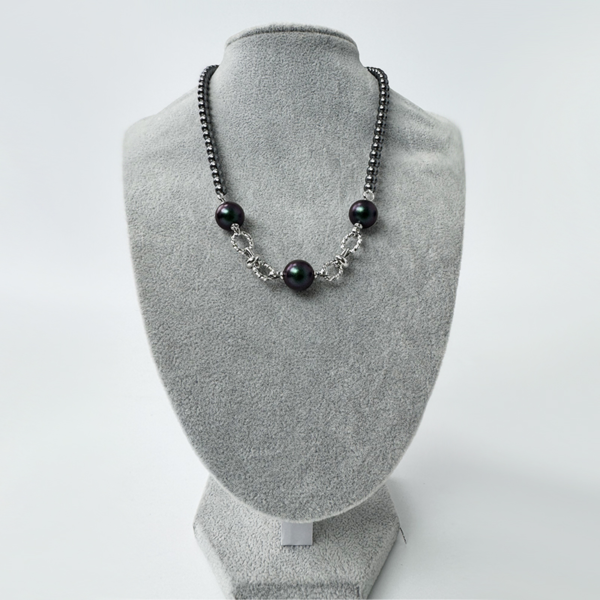 6541  Exquisite Luster Crystal Pearl Necklace #JL01-JYJ111629 - Image 7