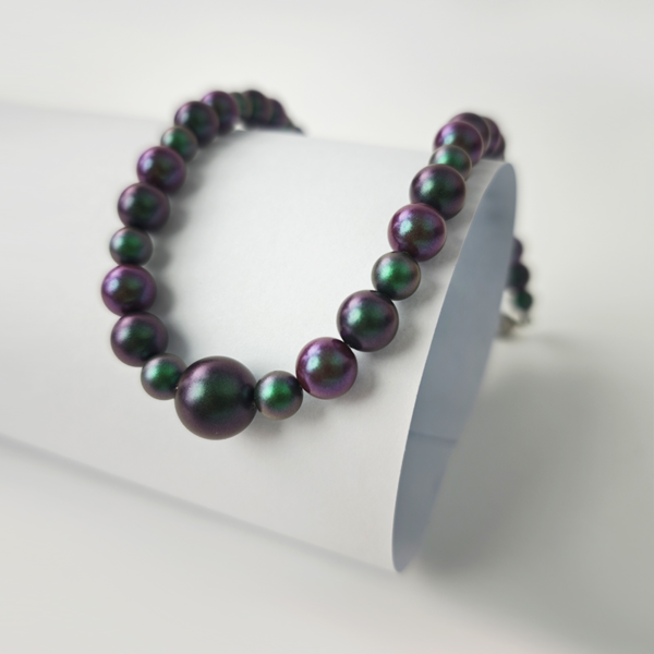 6541  Exquisite Luster Crystal Pearl Necklace #JL01-JYJ111630-18/JYJ111630-16.5 - Image 5