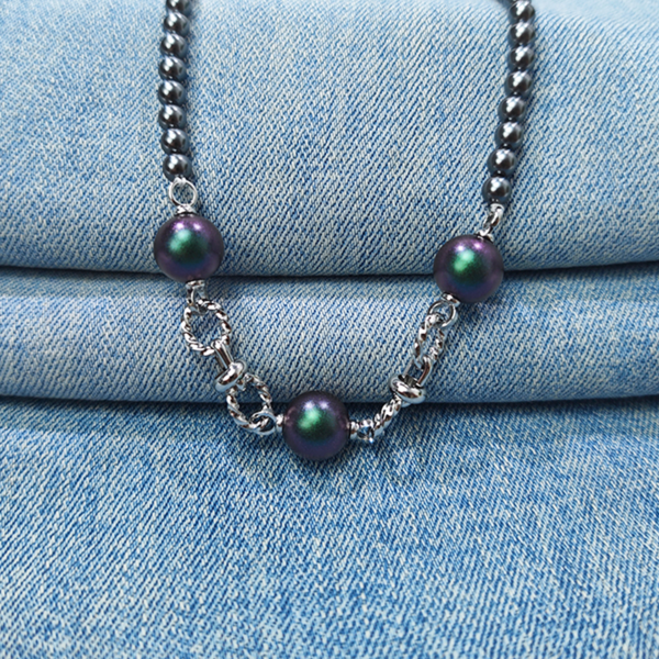 6541  Exquisite Luster Crystal Pearl Necklace #JL01-JYJ111629 - Image 8