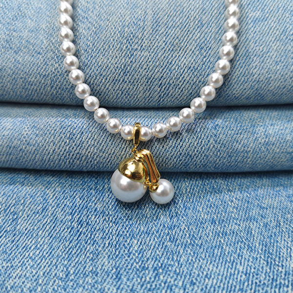6541  Exquisite Luster Crystal Pearl Necklace #JL01-JYJ111631 - Image 8