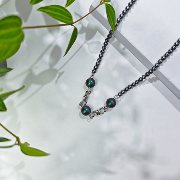 6541  Exquisite Luster Crystal Pearl Necklace #JL01-JYJ111629 - Image 9