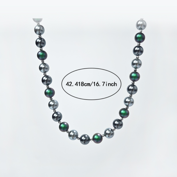 6541  Exquisite Luster Crystal Pearl Necklace #JL01-JYJ111619-17.7/JYJ111619-16.7 - Image 2