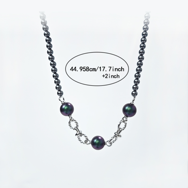 6541  Exquisite Luster Crystal Pearl Necklace #JL01-JYJ111629 - Image 2