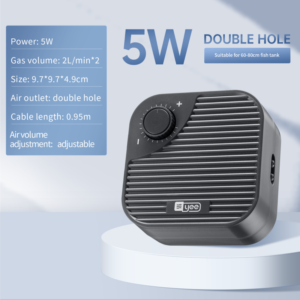 6541  Ultra-quiet oxygen pump - Dual hole oxygen pump for 60-80cm fish tanks #JL01-C4-1100-1 - Image 2