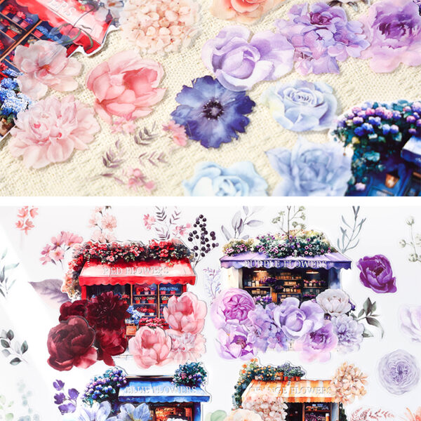 Flower Festival in Small Town Series Stickers with Adhesive Backing #JL01-JH-XCHS-L/JH-XCHS-Y/JH-XCHS-J/JH-XCHS-H - Image 5