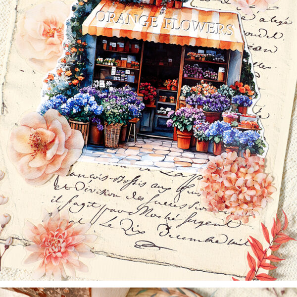 Flower Festival in Small Town Series Stickers with Adhesive Backing #JL01-JH-XCHS-L/JH-XCHS-Y/JH-XCHS-J/JH-XCHS-H - Image 8