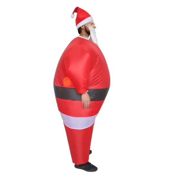 6541  Inflatable Costume Santa Claus Fancy Dress Costume Blow Up Costume for Christmas Halloween Cosplay #JL07-FZ1540 - Image 2