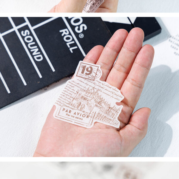Tuscan Night Series and paper (Japanese paper) stickers - with adhesive backing #JL01-JH-TSKNYW-F/JH-TSKNYW-Y/JH-TSKNYW-S/JH-TSKNYW-J - Image 4