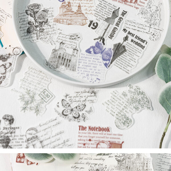 Tuscan Night Series and paper (Japanese paper) stickers - with adhesive backing #JL01-JH-TSKNYW-F/JH-TSKNYW-Y/JH-TSKNYW-S/JH-TSKNYW-J - Image 10